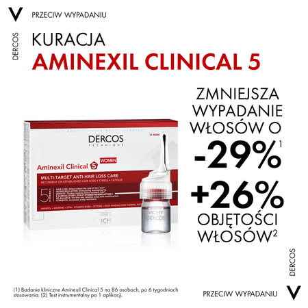 VICHY Dercos AMINEXIL CLINICAL damski, 21ampułek po 6 ml