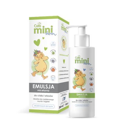 Cutis MINI derm Emulsja micelarna, 200 ml, data ważności 07/2025