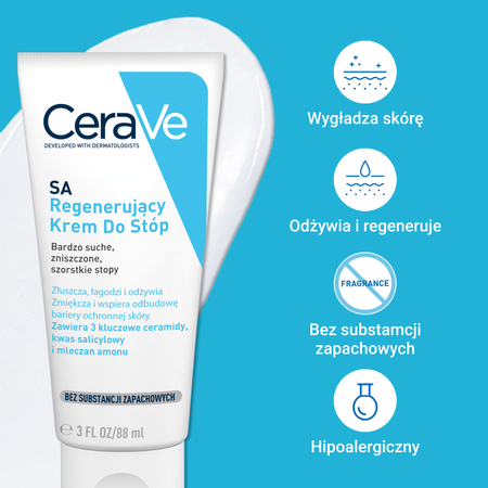 CERAVE SA Regenerujący Krem do stóp, 88ml