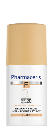 PHARMACERIS F Fluid kryjący 01 IVORY, 30ml