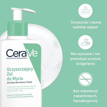 CERAVE Oczyszczający Żel do mycia, 473 ml