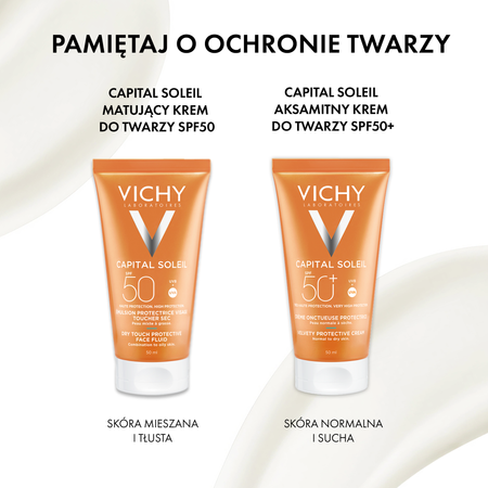 VICHY CAPITAL SOLEIL Ochronne mleczko do twarzy i ciała SPF 50+ 300 ml