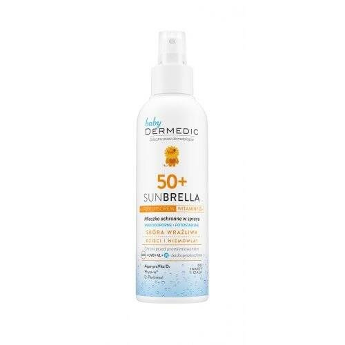 DERMEDIC SUNBRELLA BABY Mleczko ochronne spray SPF50+, 150 ml 