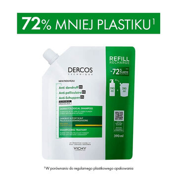 Vichy Dercos DS Szampon przeciwłupieżowy do włosów suchych - Refill | 390 ml