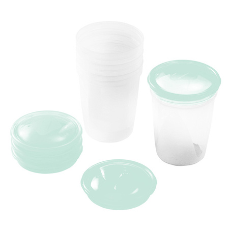 BABYONO Pojemniki do przechowywania i mrożenia pokarmu z ustnikiem