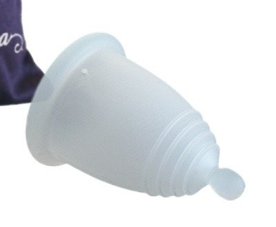 MELUNA KUBECZEK MENSTRUACYJNY SPORT L- PRZEZROCZYSTY Z KULKĄ