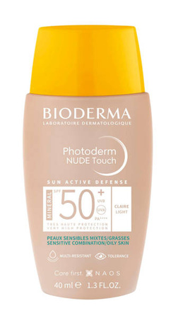 BIODERMA Photoderm NUDE Touch MINERAL SPF 50+ jasny, 40 ml