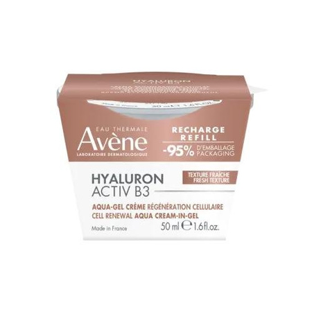 Avene Hyaluron Activ B3 Aqua-Żel – Krem odbudowujący komórki REFILL, 50 ml