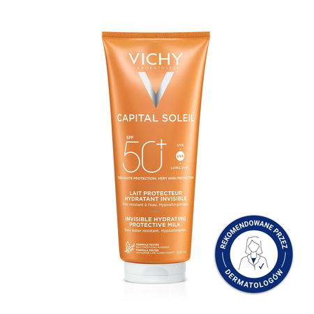 VICHY CAPITAL SOLEIL Ochronne mleczko do twarzy i ciała SPF 50+ 300 ml