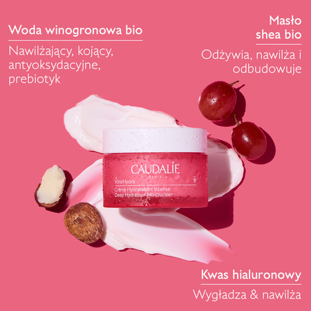 Caudalie VinoHydra Intensywnie nawilżający krem, 50ml
