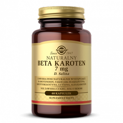 SOLGAR Naturalny Beta Karoten 7 mg, 60 kapsułek
