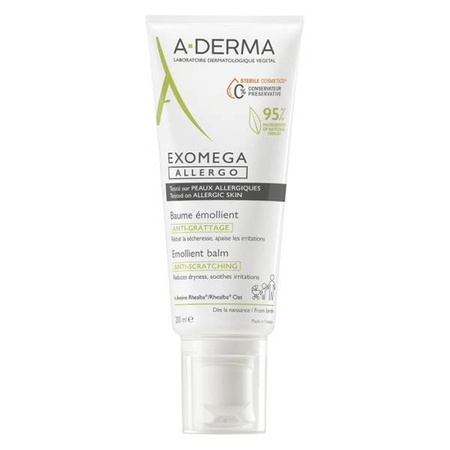 A-DERMA EXOMEGA ALLERGO Balsam zmiękczający, 200ml