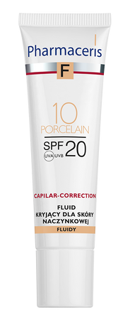 PHARMACERIS FLUID KRYJĄCY DLA SKÓRY NACZYNKOWEJ CAPILAR-CORRECTION - 10 PORCELAIN, 30 ml