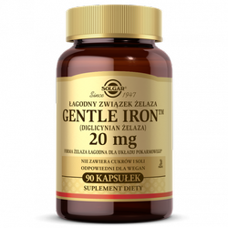 SOLGAR Gentle Iron (żelazo) 20 mg, 90 kapsułek