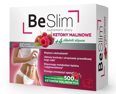 BE Slim ketony malinowe, 60 tabletek