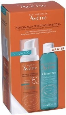 AVENE SUN Cleanance SPF50+ 50ml+żel50ml