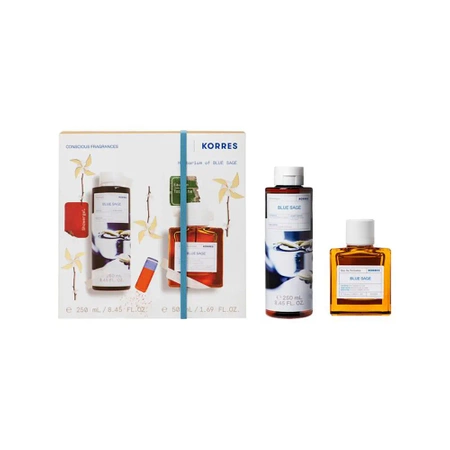 Korres Men Blue Sage Woda toaletowa, 50ml + Żel pod prysznic, 250ml 