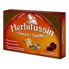 Herbitussin Kaszel i Gardło, 12 pastylek do ssania