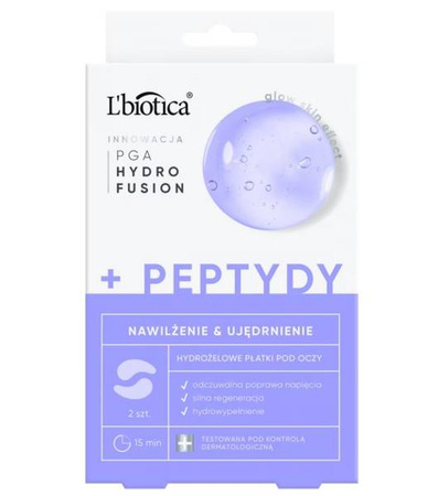 L'BIOTICA L'BIOTICA PGA Hydro Fusion Hydrożelowe płatki pod oczy z peptydami 2 szt.