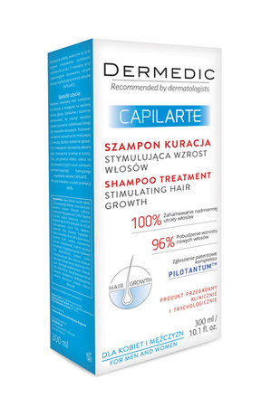 DERMEDIC CAPILARTE Szampon kuracja stymulująca wzrost włsów, 300ml