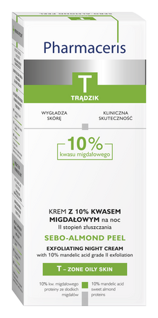 PHARMACERIS T SEBO-ALMOND PEEL 10% Krem na noc, 50 ml