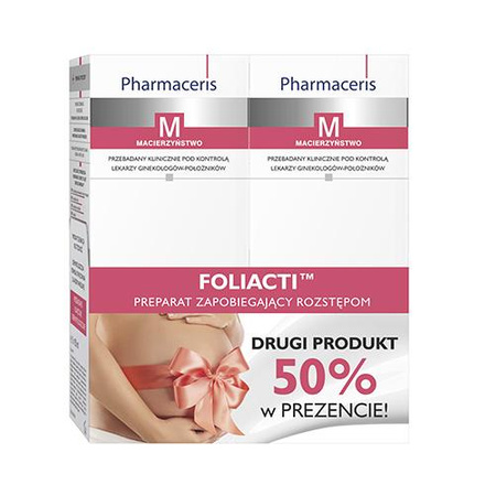 Pharmaceris M Foliacti  Krem zapobiegający rozstępom  wzmacniający strukturę skóry, 2x150ml