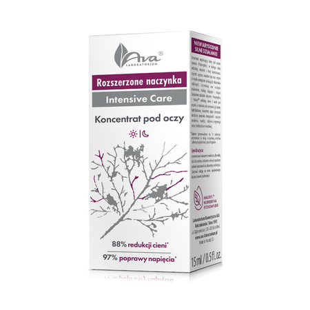 AVA LABORATORIUM ROZSZERZONE NACZYNKA Koncentrat pod oczy, 15ml