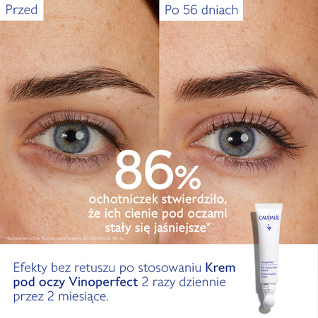 Caudalie Vinoperfect Krem rozjaśniający pod oczy, 15ml