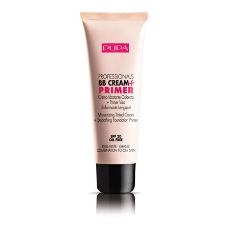 PUPA BB Cream+Primer Krem BB do cery mieszanej i tłustej SPF20 001 Nude, 50ml