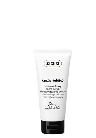 ZIAJA Kozie mleko krzemionkowy micro-scrub do oczyszczania twarzy,  75ml