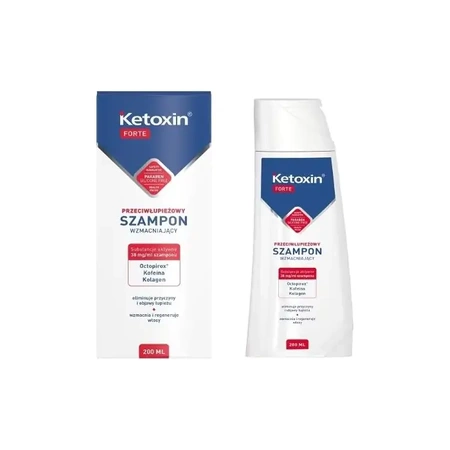 Ketoxin Forte Wzmacniający Szampon Przeciwłupieżowy, 200ml