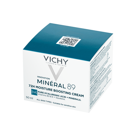 VICHY MINERAL 89 Krem nawilżająco - odbudowujący 72h Lekki, 50 ml