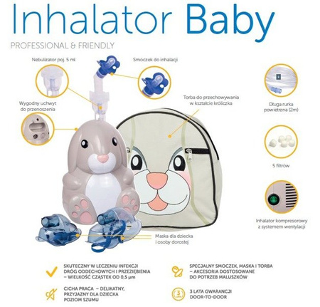 Inhalator Baby Sanity Rabbit, 1 sztuka