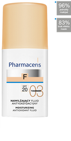 PHARMACERIS F Fluid nawilżający 03 TANNED, 30ml