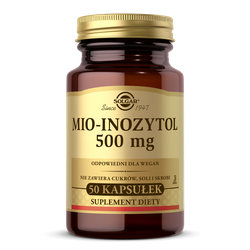 SOLGAR Mio-Inozytol 500mg, 50 kapsułek