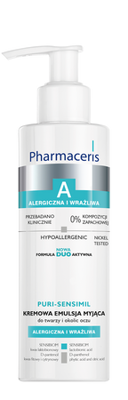 Pharmaceris A Puri - Sensimil Kremowa Emulsja myjąca, 190ml
