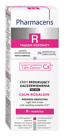 PHARMACERIS R CALM-ROSALGIN Krem na noc z kojącym kompleksem Ca2+, 30ml