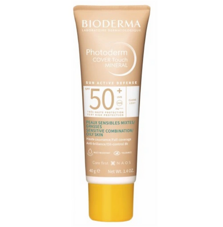 Bioderma Photoderm COVER Touch MINERAL SPF50+ odcień jasny, 40g
