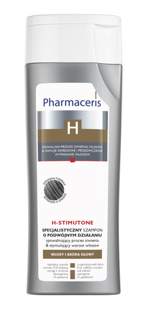 PHARMACERIS H STIMUTONE Szampon przeciw siwieniu i stymulujący wzrost, 250ml