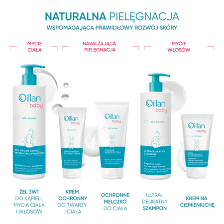 Oillan Baby Żel do kąpieli 3w1, 750ml