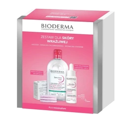 Bioderma Sensibio Zestaw H2O Woda Micelarna + Serum +  płatki, 500ml + 30ml +3szt 