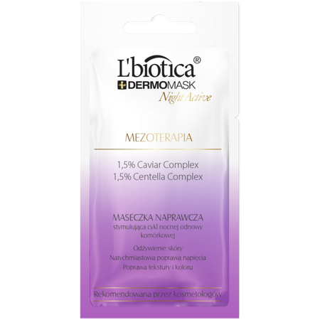L'biotica Dermomask Night Active Mezoterapia -12 ml