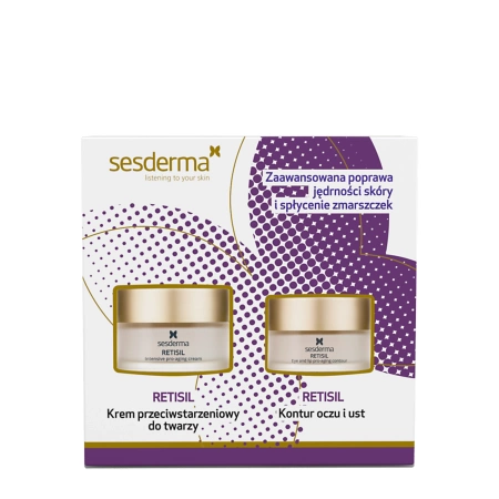 Sesderma Retisil Zestaw Krem przeciwstarzeniowy 50ml + Krem pod oczy, 30ml