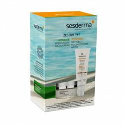 Sesderma Zestaw Repaskin Dry Touch Fotoprotektor do twarzy SPF50 + Hidraloe nawilżający Krem do twarzy, 50ml+50ml