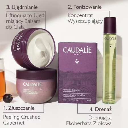 Caudalie Peeling crushed cabernet do ciała, 250g