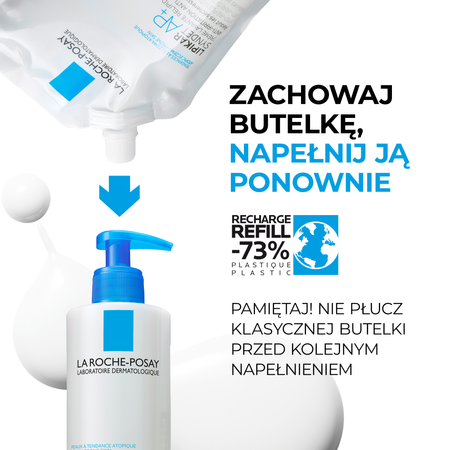 LA ROCHE-POSAY LIPIKAR SYNDET AP+ REFILL, 400 ml