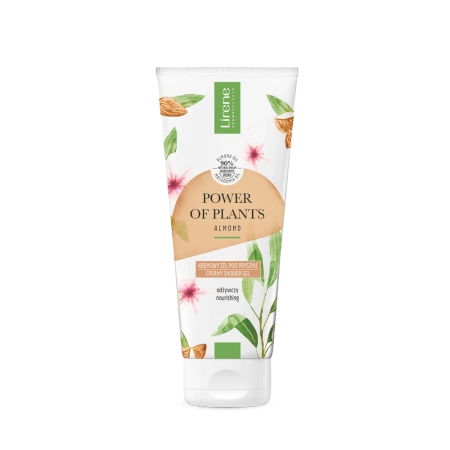 Lirene Power of Plants Odżywczy kremowy żel pod prysznic – Migdał, 200 ml