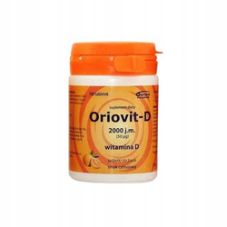 Oriovit-D 2000 j.m. (50mcg), 100 tabletek do żucia