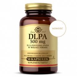 SOLGAR DLPA 500 mg, 50 kapsułek