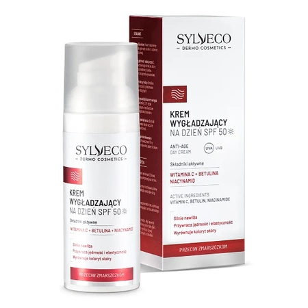 Sylveco Dermo Przeciw Zmarszczkom Krem Wygładzający do Twarzy na Dzień SPF50, 50ml │ Data ważności 12/2025 │